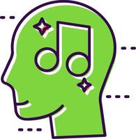 Music Filled Icon vector