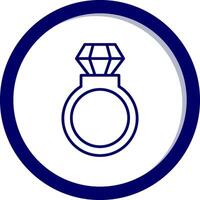 icono de vector de anillo