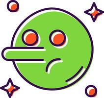 Liar Filled Icon vector