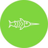 Narwhal Line Circle color Icon vector