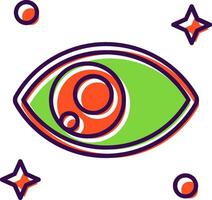 Eye Filled Icon vector