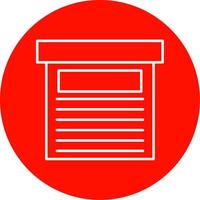 Storage Box Line Circle color Icon vector