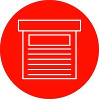 Storage Box Line Circle color Icon vector