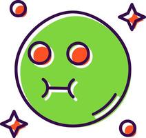 Sickness Filled Icon vector