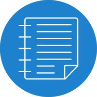 Task Line Circle color Icon vector