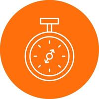 Pocket Watch Line Circle color Icon vector