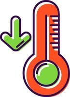 Low temperature Filled Icon vector