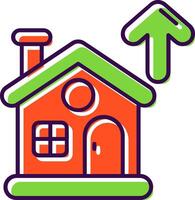 Property Filled Icon vector