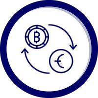 icono de vector de cambio de moneda