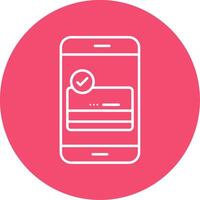 Payment Gateway Line Circle color Icon vector