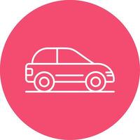 Car Line Circle color Icon vector