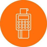 Bank Terminal Line Circle color Icon vector