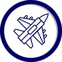 Jet Fighter Vector Icon