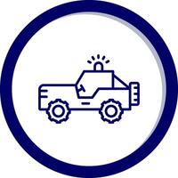 icono de vector de jeep militar