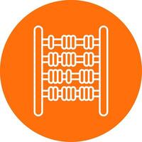 Abacus Line Circle color Icon vector
