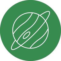 Planet Line Circle color Icon vector