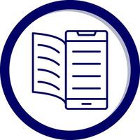 Digital Book Vector Icon