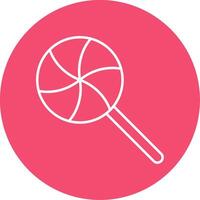 Candy Line Circle color Icon vector