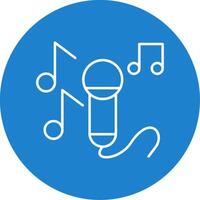 Sing Line Circle color Icon vector