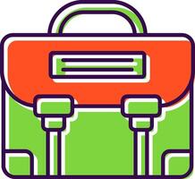 Briefcase Filled Icon vector