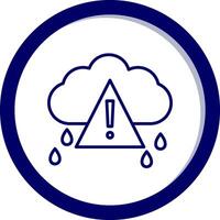 clima alerta vector icono