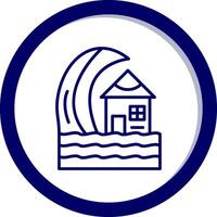 Tsunami Vector Icon
