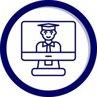 Online Learning Vector Icon