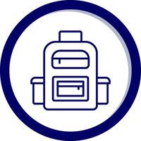 University Bag Vector Icon