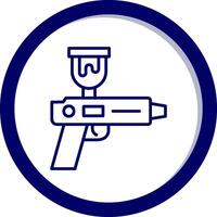 rociar pistola vector icono