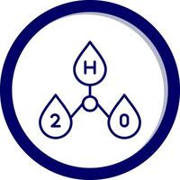 H2o Vector Icon