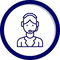 Customer Service Agent Vector Icon