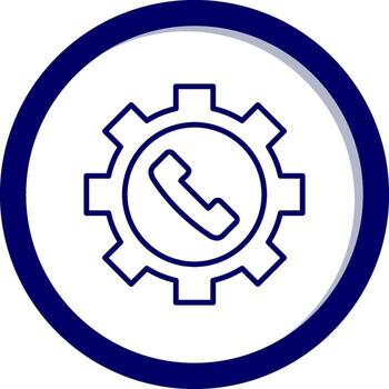 icono de vector de soporte técnico