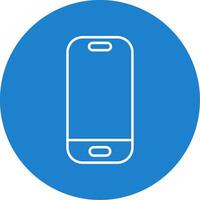 Smartphone Line Circle color Icon vector