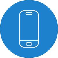 Smartphone Line Circle color Icon vector