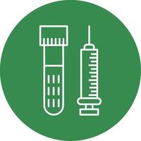Injection Line Circle color Icon vector