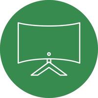 Computer Line Circle color Icon vector