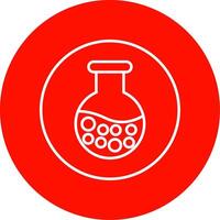 Flasks Line Circle color Icon vector