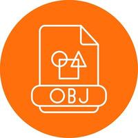 Obj Line Circle color Icon vector