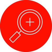 Zoom In Line Circle color Icon vector