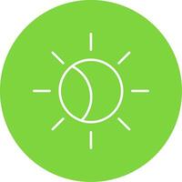Eclipse Line Circle color Icon vector