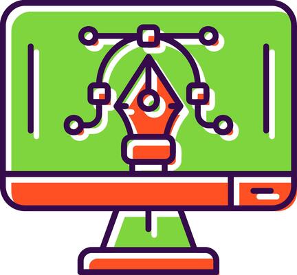 Graphic editor Filled Icon