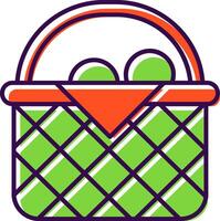 Basket Filled Icon vector