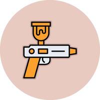 rociar pistola vector icono