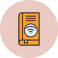 Wifi book Vector Icon