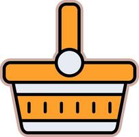 Picnic Basket Vector Icon