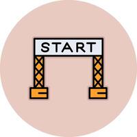 Start Line Vector Icon