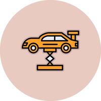 Car Lifting Vector Icon