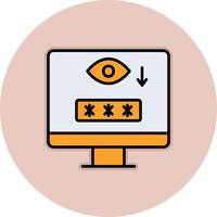 Computer Spyware Vector Icon