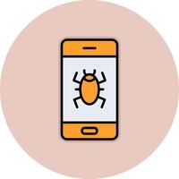 Mobile Virus Vector Icon