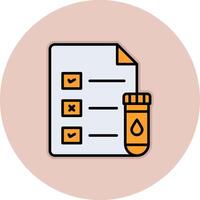 Medical Test Report Vector Icon